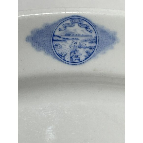 Vintage WALKER CHINA Restaurant Ware Platter NEBRASKA STATE SEAL - Picture 7 of 7